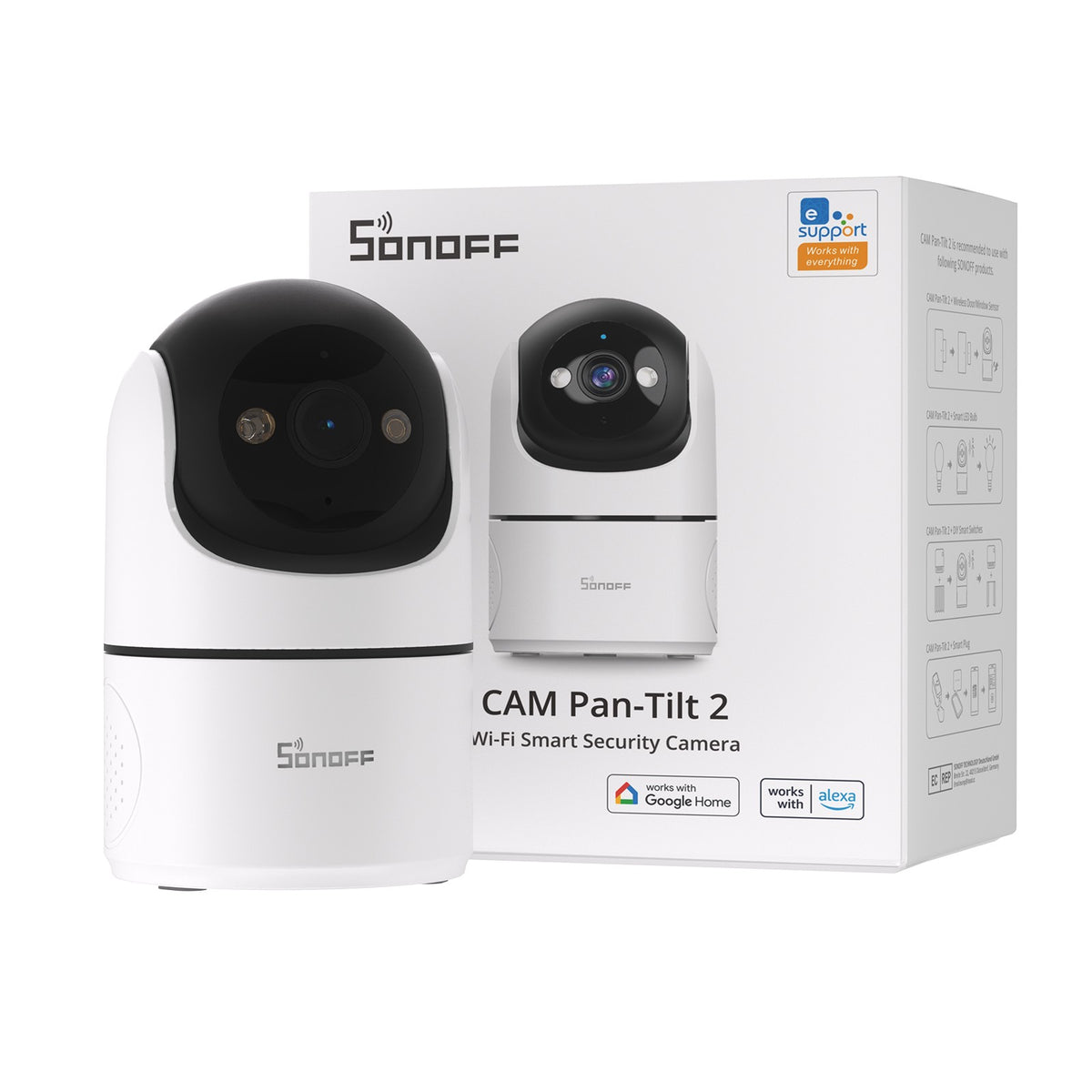 SONOFF Wi-Fi Smart Security Camera Night Vision 360° View Human Motion Detection