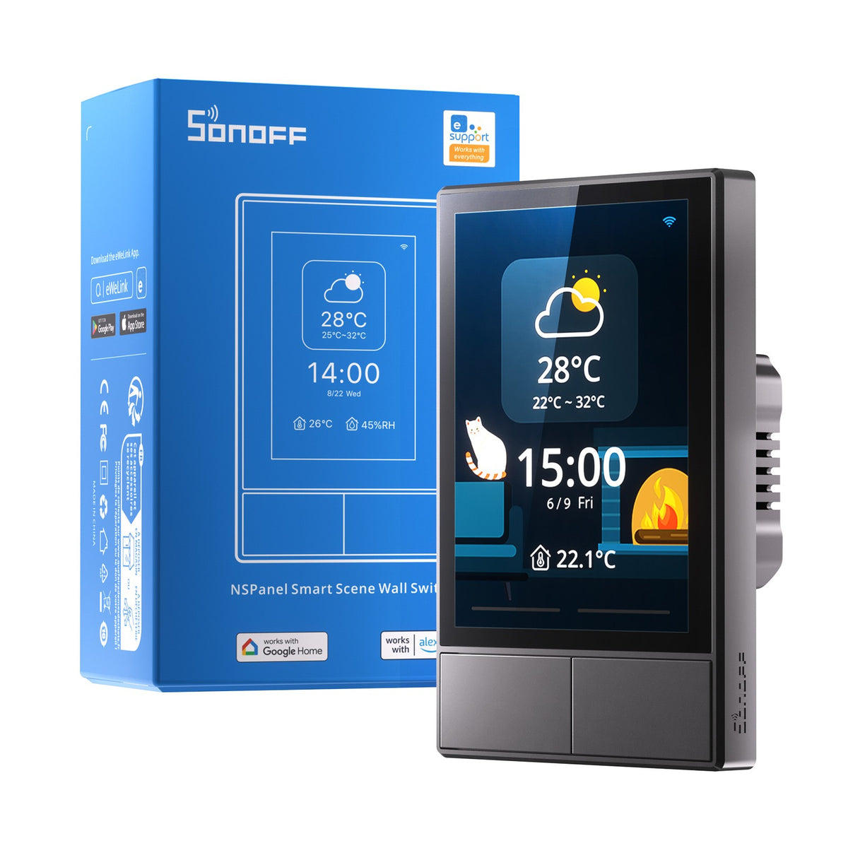 SONOFF Nspanel WIFI Wall Light Switch Smart Scene, Smart Home All-In-One Control