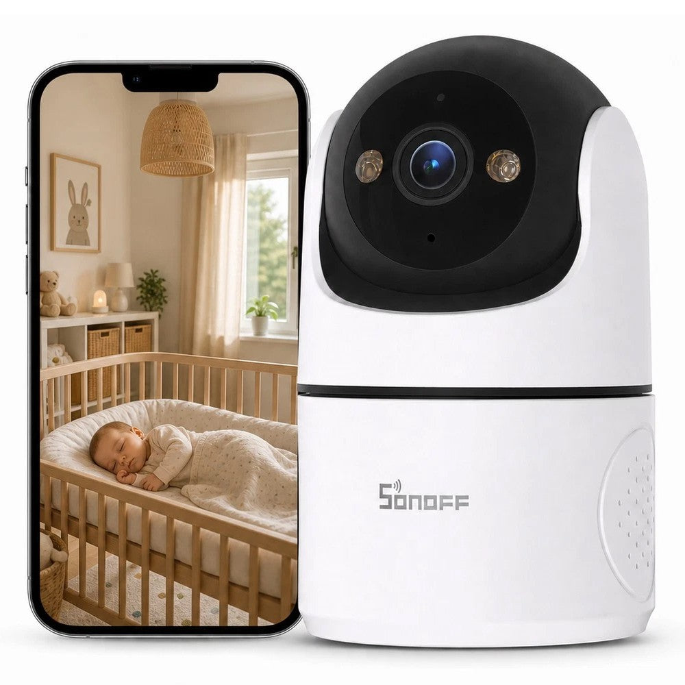 SONOFF Wi-Fi Smart Security Camera Night Vision 360° View Human Motion Detection