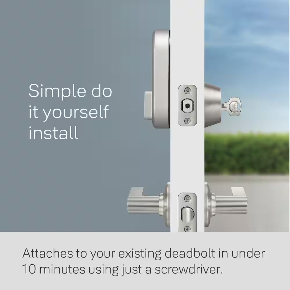 Apartment Smart Door Lock with Wi-Fi Access, Silver