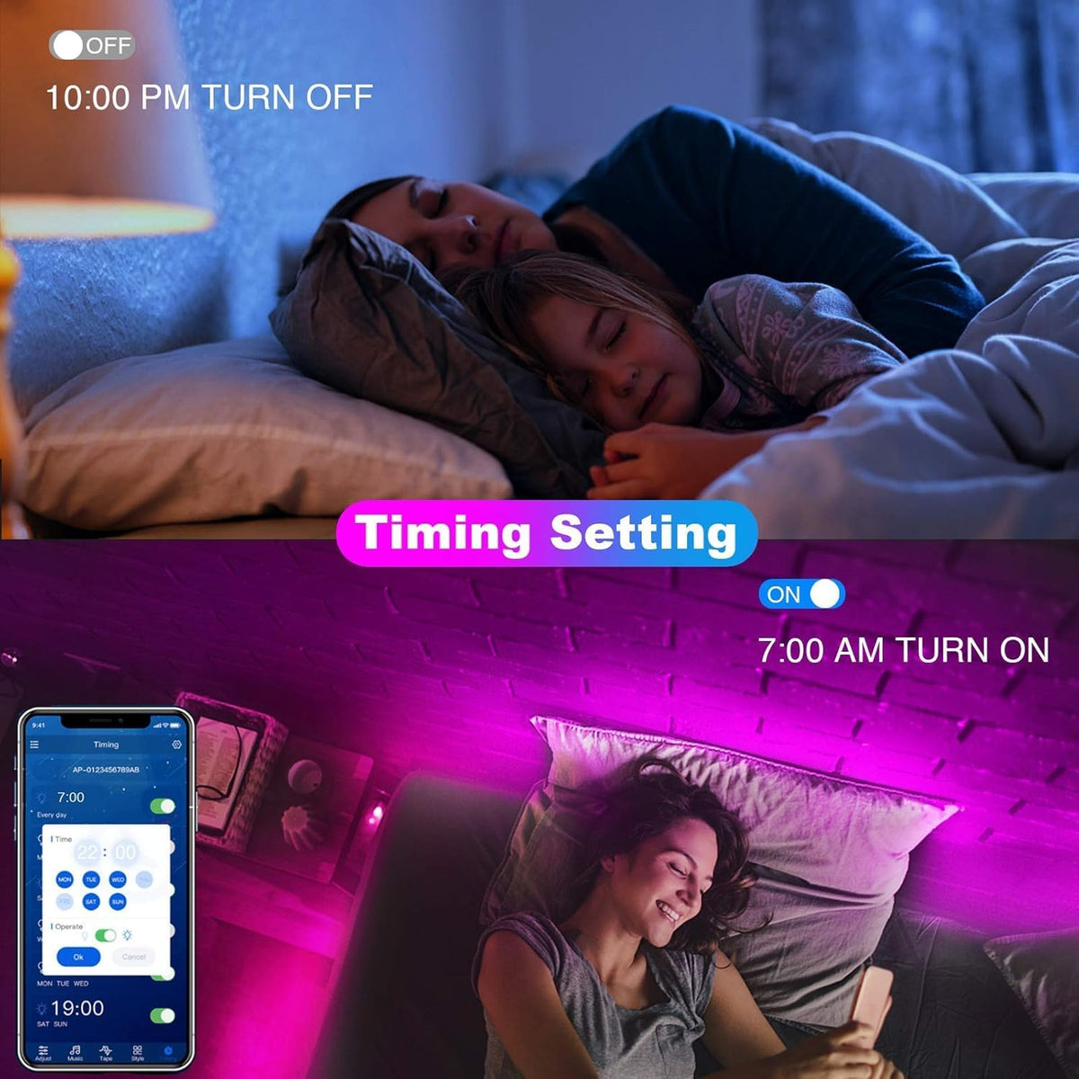 Led Lights for Bedroom 400Ft, Smart Led Strip Lights with App Control Remote, RGB LED Light Strips, 24V Led Strip Lights for Room and Holiday Decoration(4 Rolls of 100Ft)