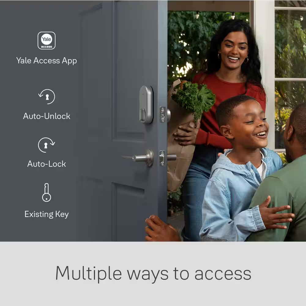Apartment Smart Door Lock with Wi-Fi Access, Silver