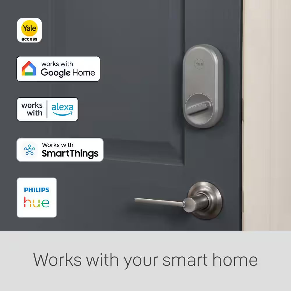 Apartment Smart Door Lock with Wi-Fi Access, Silver