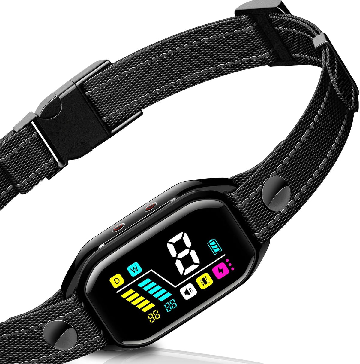 Revolutionary 2025 Smart Bark Collar: Track, Train, and Tame Excessive Barking in Dogs 8-130 lbs with 9 Sensitivity Levels and 4 Shock Settings