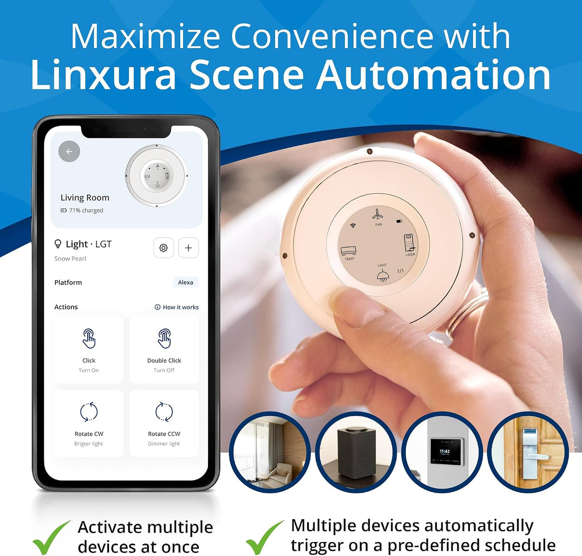 Revolutionize Your Home Automation with the Snow Pearl Smart Home Controller - Bluetooth Enabled, Compatible with Alexa, Google Home, and More!