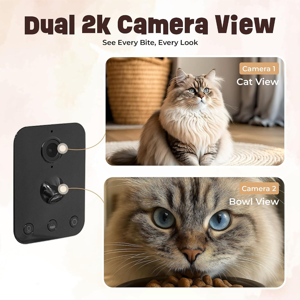 Revolutionize Your Pet Care with the Tailteddy Smart Automatic Cat Feeder – WiFi-Enabled, Dual Camera, and AI Detection for Hassle-Free Feeding!