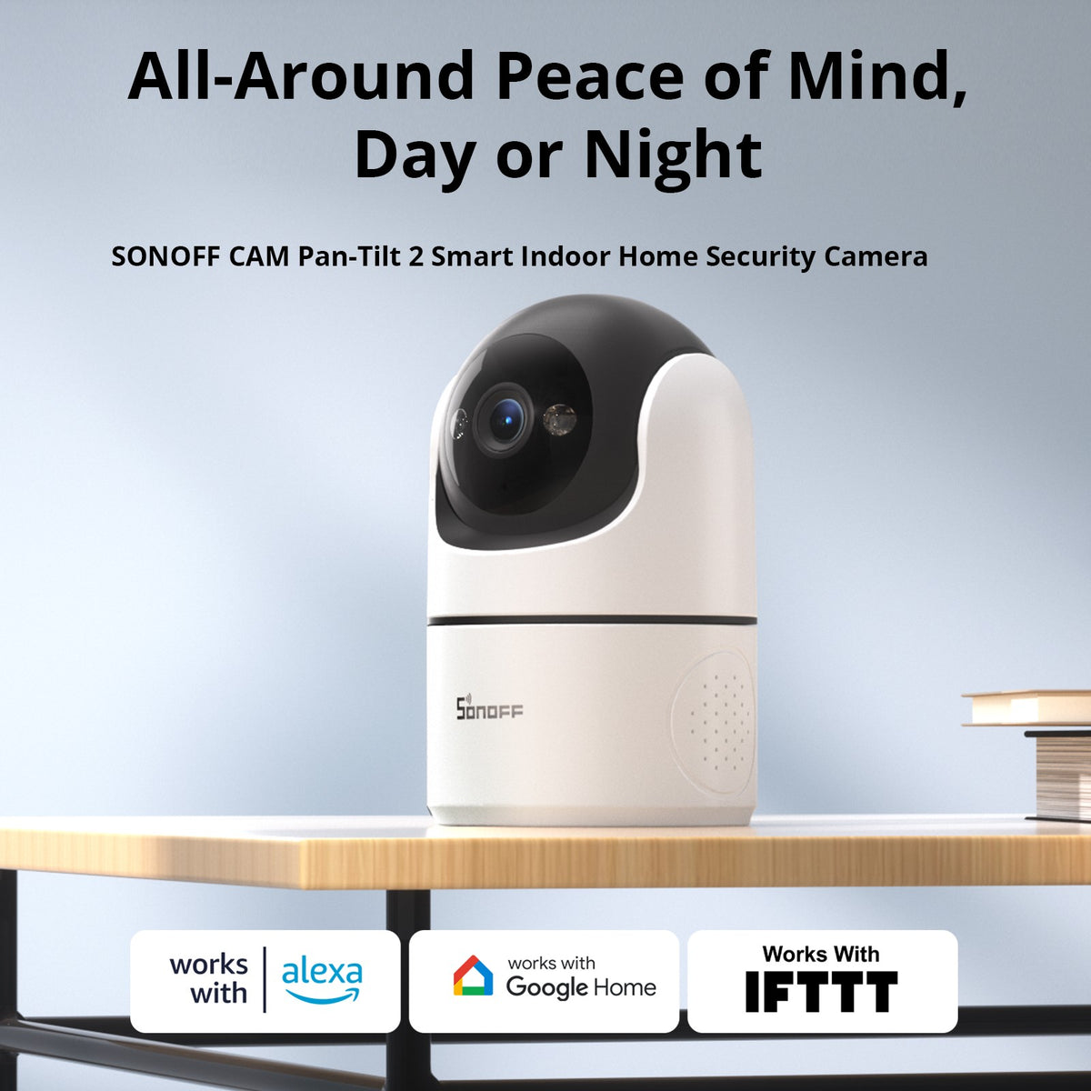 SONOFF Wi-Fi Smart Security Camera Night Vision 360° View Human Motion Detection