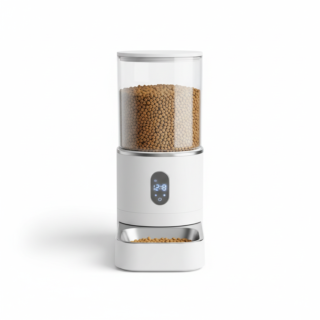 Tailteddy Smart Automatic Cat Feeder - clean studio shot on white background